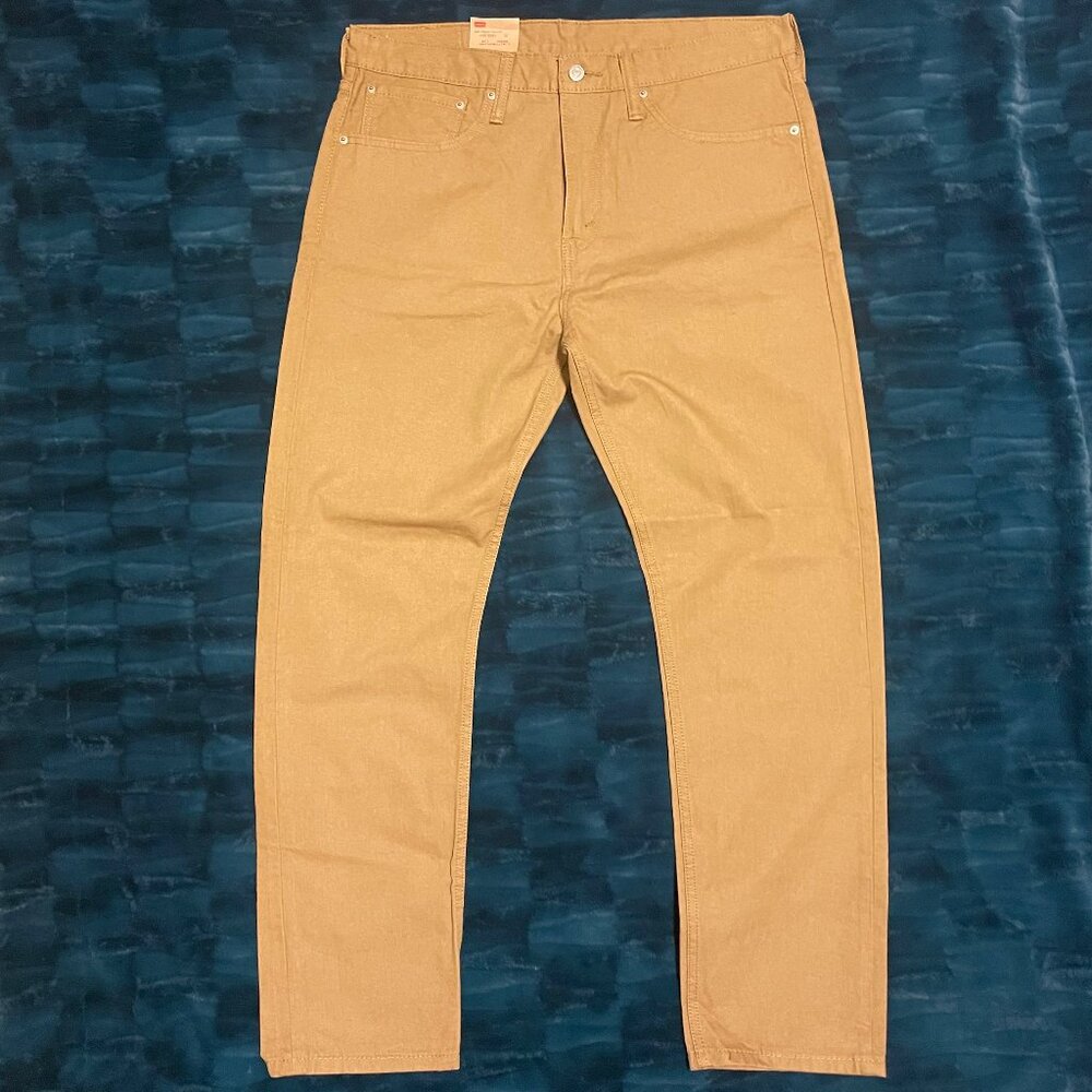 NWT Levi's 508 Regular Taper Fit Men's Tan Pants 34x30